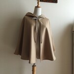 カシミヤウールBで作ったフードケープ