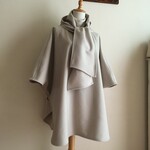 カシミヤウールIで作ったマントコート