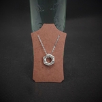 ペンダント　ナットネックレス（片面槌目模様有）　錫　【RR】At   Pendant　ナットペンダント　はかた錫スタジオ