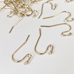 【80個（40ペア）】フックピアス U字ピアス　パーツ フックピアス金具 