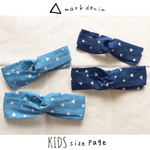 送料込＊KIDS△マークデニムヘアバンド