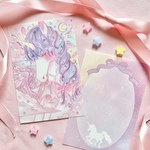 🌙ゆめかわいい大人ユニコーンの両面メモ🦄