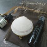 潜在意識のメッセージ付き！２周年記念✨お得なセット！天然シェル練り香水＆オーラクレンジングミスト✨