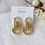 ゴールド×リング ピアス