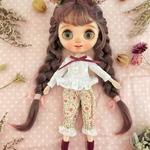 『ハンドメイド』ネオブライス　花柄リボンレースアウトフィット☆3点セット
