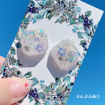 【花の氷砂糖】金属アレルギー対応サージカルステンレスピアス