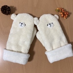 ふわふわくまの手袋