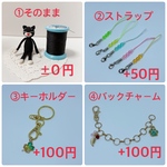 ミシン糸のあみねこ(黒猫)
