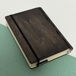 木製のブックカバー〈文庫本用　茶色〉