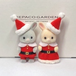 シルバニアファミリー　赤ちゃん　クリスマス衣装　サンタガール　サンタボーイ