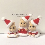シルバニアファミリー　赤ちゃん　クリスマス衣装　サンタ服