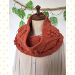 一点物‼️バラクラバ~スヌード☆ウール☆柿色