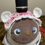 森のくまさん LOVOT ヘッドドレス ピンク×白