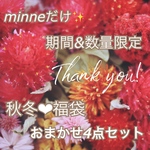 【minneだけ✨～11/22まで】Tiaraにおまかせ‪(*ˊᵕˋ* )4点セット  貼るピアス/ピアス/イヤリング 