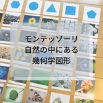 ☆モンテッソーリ☆自然の中にある幾何学図形