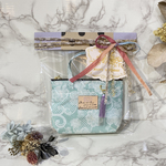 バッグ型チャーム12センチ（ミントレース柄）／バッグチャーム／ミニバッグ型キーホルダー／ミニミニバック／ミニトート／スマートキーケース／ナプキンポーチ／マスク入れ／エコバッグ入れ／診察券／ミニポーチ