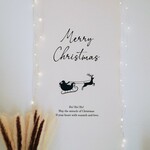 【モノトーン】クリスマスタペストリー クリスマス サンタクロース ギフト セルフフォト【再販7】