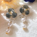 フラワー×蝶の2wayピアス
