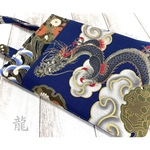 《昇り龍(紺)》御朱印帳 手提げ