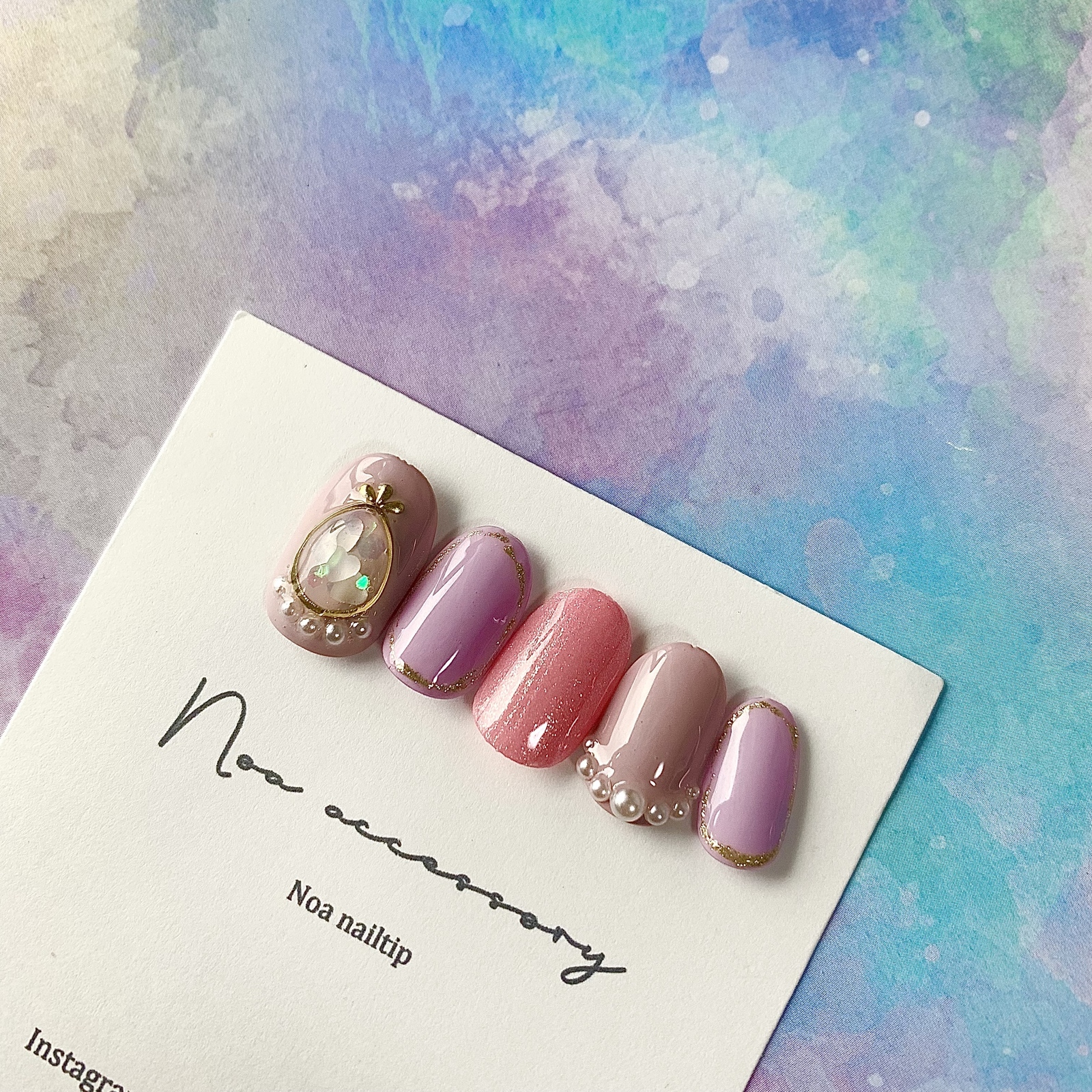 キッズ用ネイルチップ パヒュームネイル KidsNo.14 - Noa nailtip 