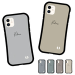 名入れ グリップケース iPhone 14 13 12 11 XR XS 8 iPhoneケース TPUケース 側面 背面 保護 海外 ニュアンス 韓国 トレンド くすみ トレンド
