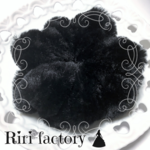 【✨ 🎄 100円引き💕】マシュマロタッチ❤️ダイヤモンドブラック💎もこもこプレーンシュシュ✨