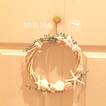 ＡＬＯＨＡなホワイトシェルリース