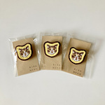 【制作中です】★R様ご依頼品★「愛猫ミー君」の顔面刺繍ブローチ３点おまとめ