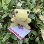 pi's bear オリジナル　ハンドメイド　てのひらｶｴﾙﾝ カエル　かえる　ぬいぐるみ　縁起物
