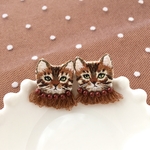 ベンガル✖︎Bordeaux/ピアス
