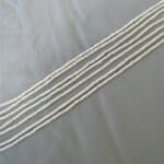 淡水真珠　3.5-4.5mm　ボタン型センター　連