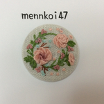 刺繍ブローチ