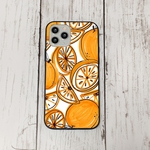 オレンジ　iPhoneケース強化ガラス スマホケース