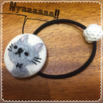 NEW♡猫ちゃん♡立体くるみボタン♡2月末まで送料無料