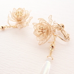 【Beautiful woman】月下美人のイヤーアクセサリー