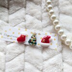 sale 小さい クリスマス イヤリング/ピアス(3個セット)
