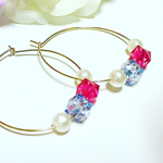 CUBE×フープピアス