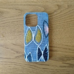 *受注製作*ミナペルホネン*sky flower*ライトブルー*mina perhonen*iPhoneケース*iPhoneカバー*スマホケース*スマホカバー