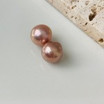 ☆セール10%off☆/ 無穴　ナチュラルカラー　バロックパールピアス、イヤリング