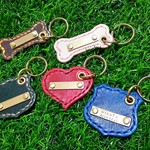 オリジナルレザーネームキーホルダー