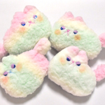 ふて猫もこもこブローチ