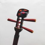 【再販】かんざし「三味線」漆黒１２９（紅葉）