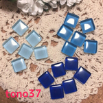 ☆再販☆青系 ガラスタイル 18個☆