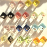ピアス☆再販…選べるスクエア◇□タイル