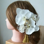 ＊再販＊ 胡蝶蘭の髪飾り 結婚式 成人式 前撮り 振袖 白無垢 色打掛などに