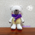 マフラーであったかくまさん あみぐるみ