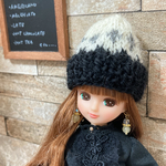 編み込み模様のニット帽★col.6＊リカちゃん用　