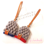 【再販】大人可愛いキーケース   beigebrown×red