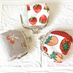 フルーツミニがま口３つセット🍓