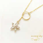 ✨再販✨氷の花ラリエット